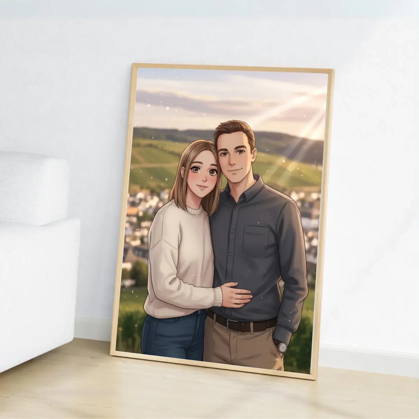 Anime AI Bild - Personalisierbares Poster