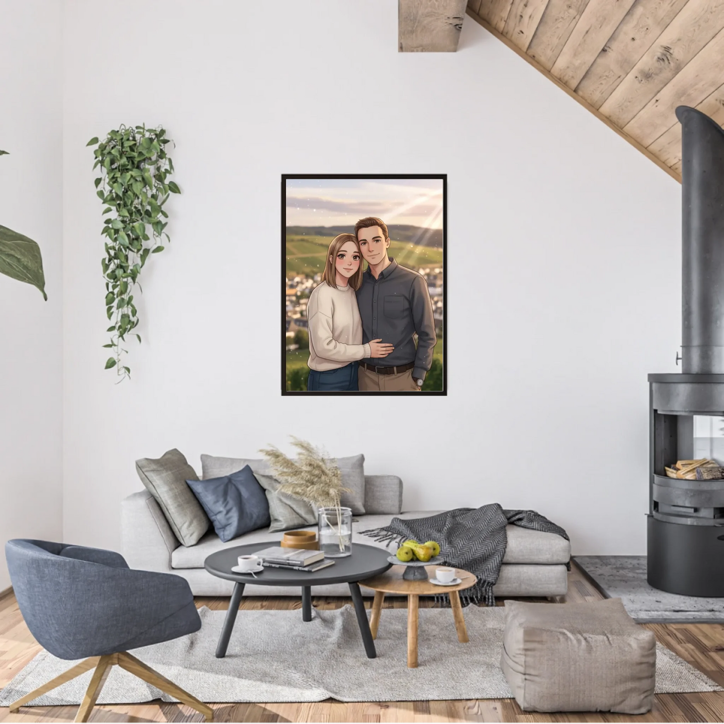 Anime AI Bild - Personalisierbares Poster