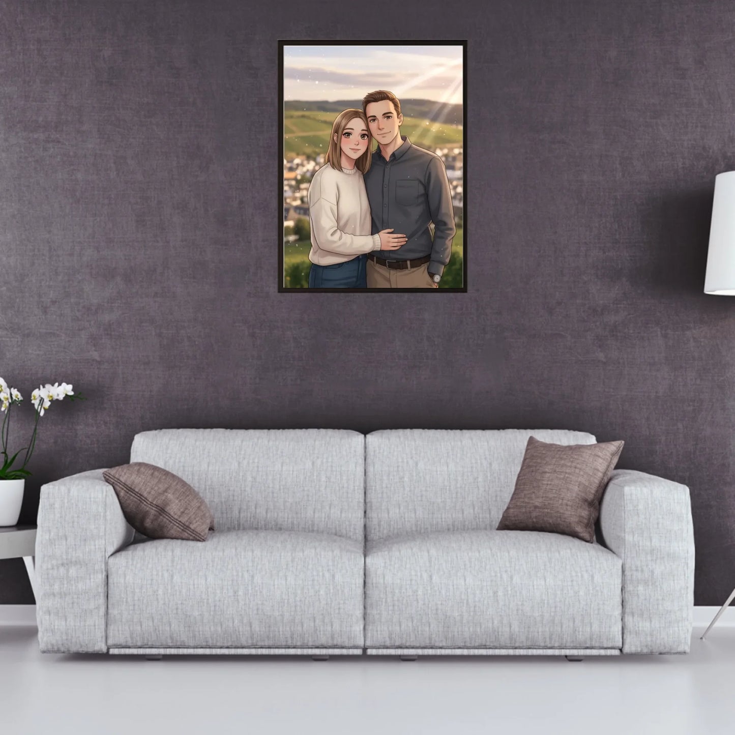 Anime AI Bild - Personalisierbares Poster