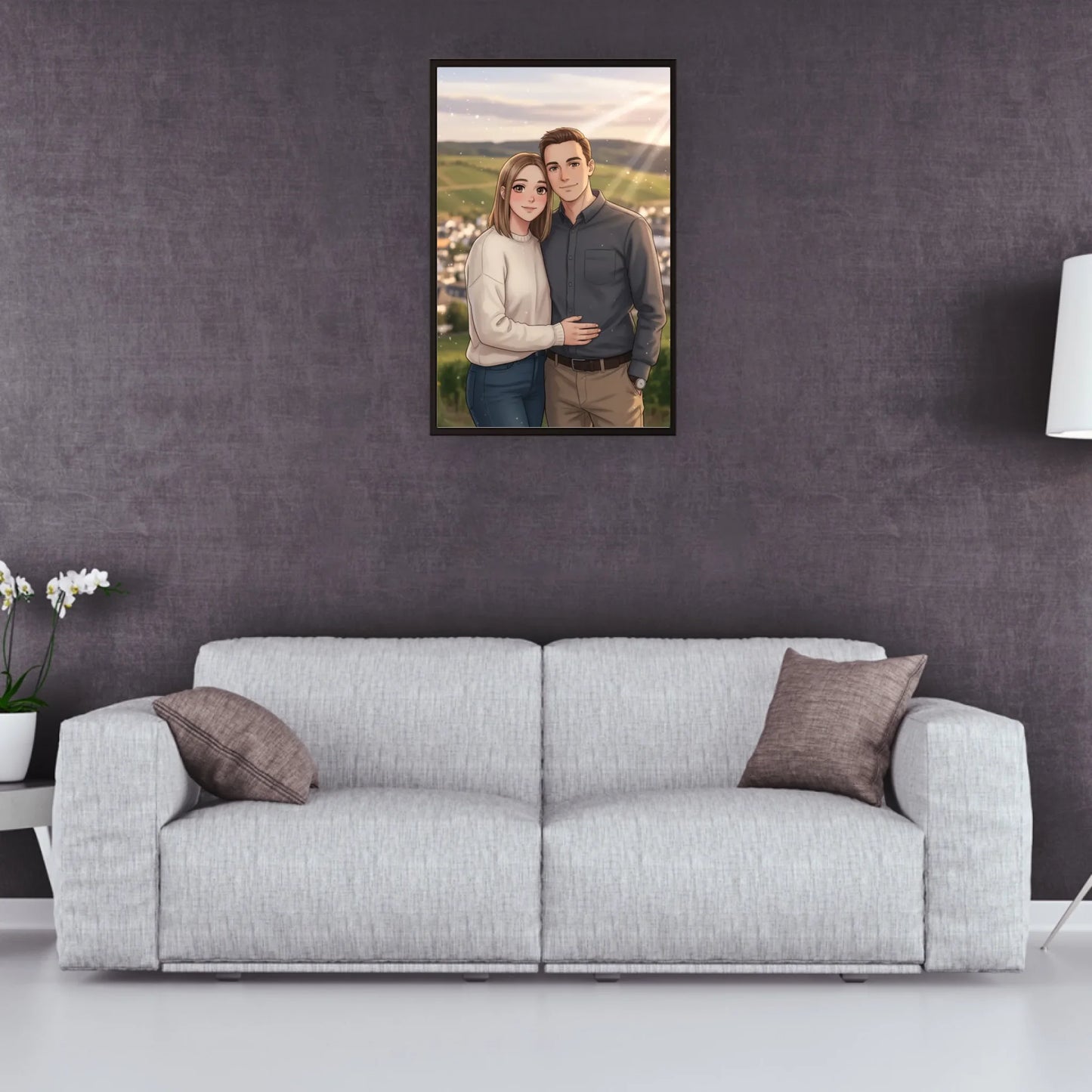 Anime AI Bild - Personalisierbares Poster