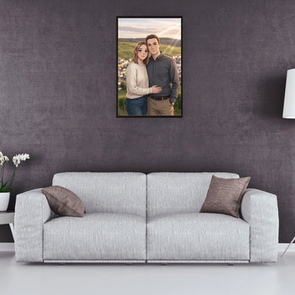 Anime AI Bild - Personalisierbares Poster