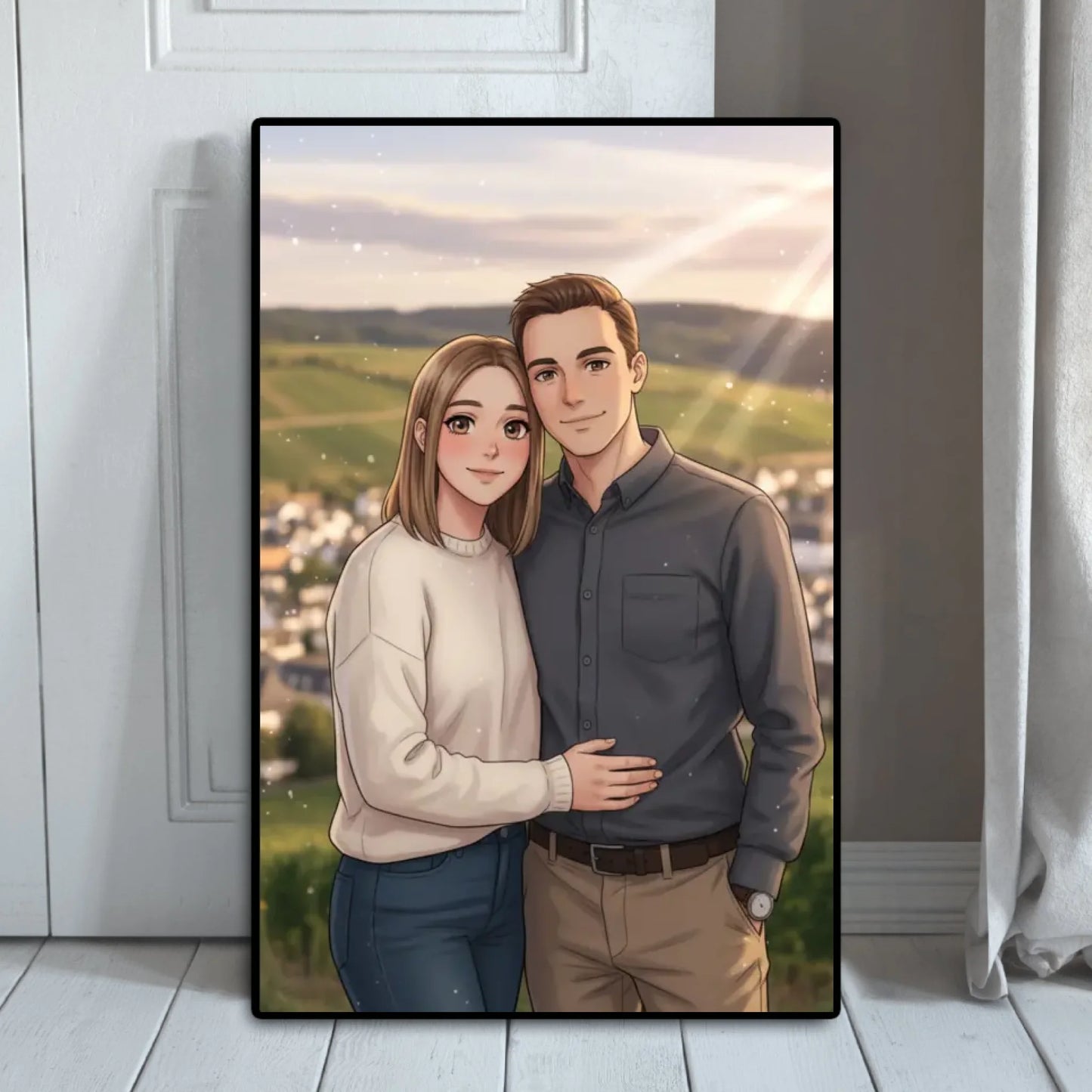 Anime AI Bild - Personalisierbares Poster