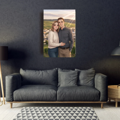 Anime AI Bild - Personalisierbares Poster